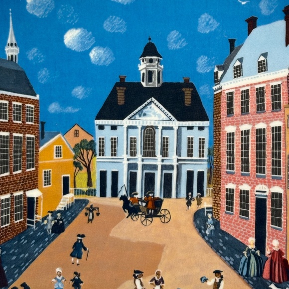 Colonial Heritage Series Decorative Wall Plate "Old New York" Signed & Numbered - Picture 5 of 9